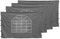 QUICK STAR 4 Seitenteile mit PVC Fenster 300x193cm für Pavillon Sahara 3x3m Seitenwand Grau