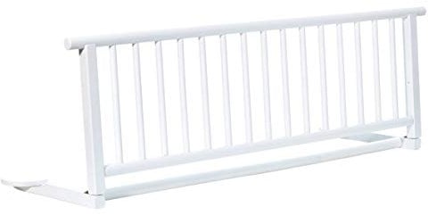 Kinderhaus Blaubär Set Bettschutzgitter aus Buchenholz & Stoffwindel Rausfallschutz für Baby & Kinder 110x35 cm | Bettgitter für Kinderbetten & Babybetten