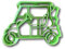 Ausstechform Golfwagen