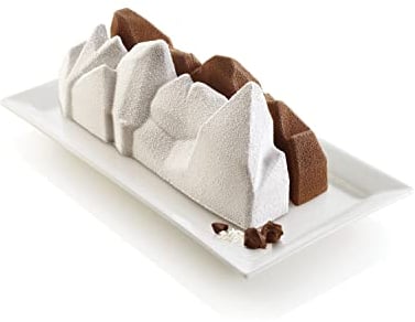Silikomart | Stampo in Silicone per Torta Moderna ARTIC, Antiaderente, Confezione da 1 Stampo per Dolci, 3D Design, 250 x 92, h 87 mm, Volume 1000 ml, Made in Italy