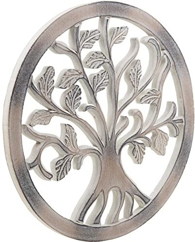 Craft&Style Wandornament Tree of Life (Puristisch Weiß)