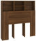 vidaXL Kopfteil mit Ablagen und Regal - Wand-Betthaupt für Schlafzimmer - Braun Eichen-Optik 100x19x103,5cm