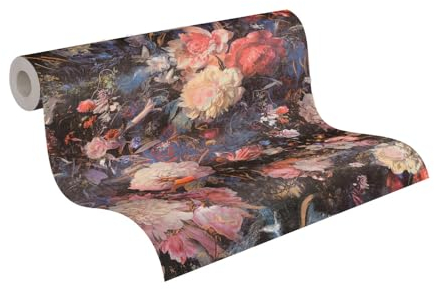 A.S. Création Blumentapete Bunt Rot THE BOS 388211 Vliestapete Tapete Floral 10,05 m x 0,53 m Made in Germany