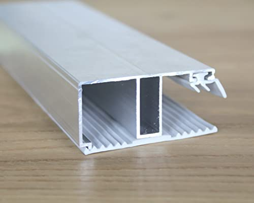 Löffert® Rand-Profil Aluminium - Gummi | Alle Längen: 2-7m | Breite: 60mm für 16mm Stegplatten HKP PC (3500mm)
