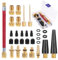 UKOFEW 30 Pièces Embout Pompe Velo, Embout Gonflage Valve Presta, Kit d'Adaptateur de Valve de Vélo, Embout de Gonflage Embout Gonfleur, avec Boîte Rangement, pour Pompe à Vélo, Compresseurs Pompes