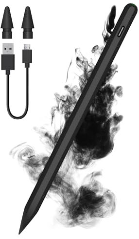 Wireless Charging Pencil 2nd Generation for Apple - iPad Stylus Pen with Palm Rejection Compatible with Apple iPad 10/9/8, iPad Mini 6, iPad Air 5/4, iPad Pro 11 3/2/1, iPad Pro 12.9 6/5/4/3, Black