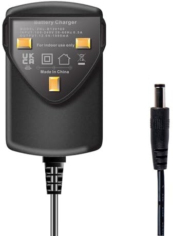 12V Charger for Ride On Car Charger, Universal 12V1000MA Battery Charger for Electric Ride-On Toys, Compatible with SUV, ATV, Motorcycles, Power Adapter for Children's Electric Vehicles