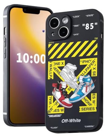 dllaojias Cool Phone Case for iPhone 14 Plus Case for Boys Men Basketball Sneaker Street Aesthetic Shockproof Sports Designer Cases Compatible with iPhone 14 Plus