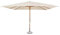 Bonussi Ombrellone da Giardino 3x4 m Palo Ø48 mm in Legno Telo in Poliestere Naturale