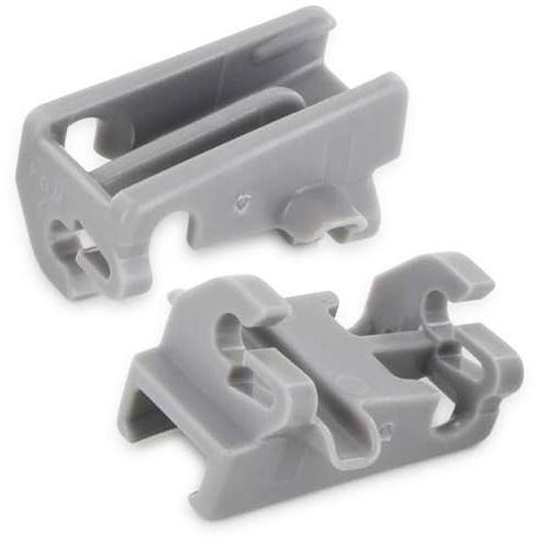 SPARES2GO Upper Rack Basket Bearing Clips for Bosch Dishwasher (Pack of 2)