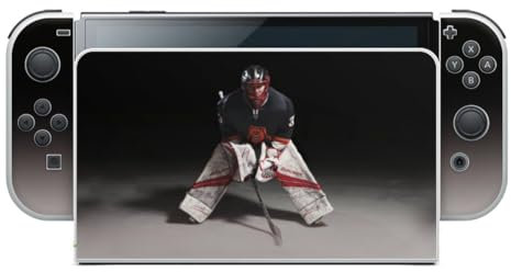 DeinDesign Skin kompatibel mit Nintendo Switch OLED Folie Sticker Eishockey Sport Hobby
