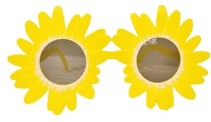 Cosmeria Witzige Daisy Blumen Sonnenbrillen, Lustige Partybrillen Für Festivals Und Strand, Leicht Und Langlebig, Perfektes Accessoire Für Jede Party