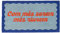 Fisura – Fußmatte com més serem“ aus Kokosfaser mit Rutschfester PVC-Unterseite. Originelle Blaue und rote Türmatte mit katalanischer Aufschrift. Maße: 70 cm x 40 cm.