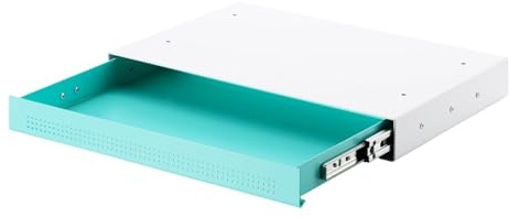 SOTOOLS Dokumentenschublade KALIMAX Türkis, 410 x 272 mm | Robuste Unterschreibtischschublade aus Stahl für Büro, Schule und Zuhause.