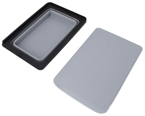2 in 1 Foldable Cutting Board, Collapsible Silicone Camping Sink Chopping Board for Picnic Camping (Gray)