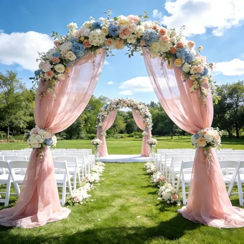 3m x 160cm Soft Tüllstoff,Netzstoff Dekostoff Drapierstoff,Rosa Tüll Stoffe zum Nähen,DIY für Geburtstag Wedding Decoration Hochzeitsbogen Party Dekor Tüll Stoffe Meterware