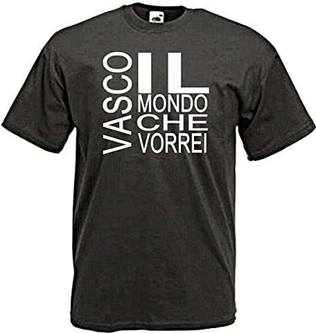 TFHsedftr3 The Cake That I Vasco Rossi Music T-Shirt Graphic Printed Shirt Short Sleeve Mens Tee Black XL