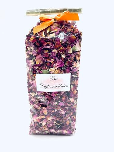 Rosenblüten getrocknet essbar 50 g - Premiumqualität - | - für feine Teemischungen -