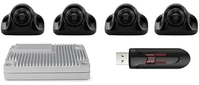 360 Van Camera System Bird's Eye View Camera 24 Hours Parking Monitoring DVR Recorder(360 with 128G USB)