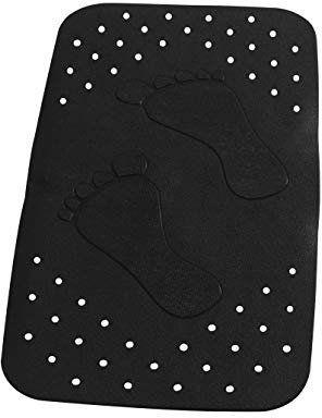 RIDDER Wanneneinlage Plattfuß schwarz 38x72 cm