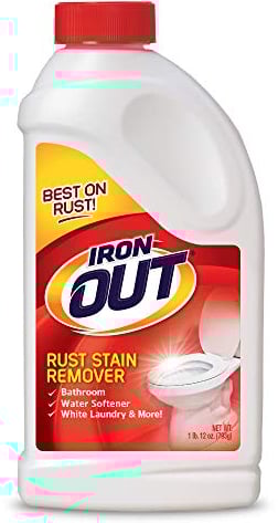 Iron OUT Powder Rust Stain Remover, Remove and Prevent Rust Stains in Bathrooms, Kitchens, Appliances, Laundry, and Outdoors, 1 Pound 12 Ounce