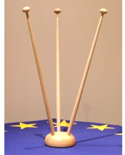 Everflag 3'er Tischflaggenständer Holz