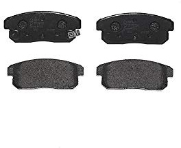Brembo P 49 035 Bremsbelagsatz, Scheibenbremse - (4-teilig), black | Kompatibel mit: MAZDA RX-8