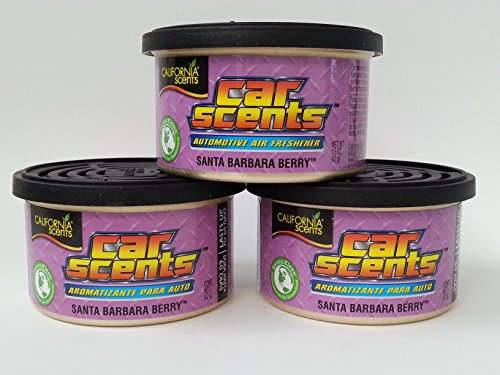 Car Scents California Sents Santa Barbara Berry Lufterfrischer 3er Sparpack - Set