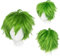 Gairyan Perücke Grün Kurze Anime Perücke Cosplay Wig Perücke Damen Herren kinder Unisex Synthetische Gerade Perücken Halloween Kostüm Perücke Karneval