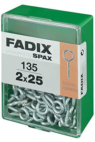FADIX 18017 Box M, 135 Stück, geschlossene Zink, 2,0 x 25 mm, mehrfarbig