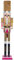 KI Store 120 cm Weihnachten Nussknacker Lebensgröße Groß XXL Holz Nussknacker Figur Weihnachtsdekoration (Rosa Soldat)