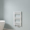 EMKE Radiateur Sèche-Serviettes Blanc 750 x 400 mm, Radiateur Sèche-Serviettes pour Salle de Bain Chauffage à Eau Chaude 244 Watts