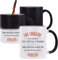 Planetee Tasse Magique Sandrine aussi géniale | Mug qui change couleur avec la chaleur | Idée Cadeau Prénom Surnom Nom de Famille Humour Collègue Travail Anniversaire Noël
