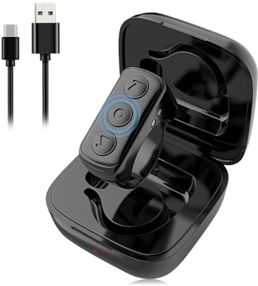 TikTok Fernbedienung Scrolling Ring, Bluetooth Fernbedienung Page Turner für Kindle APP, Finger-Scroller-Fernbedienung für iOS iPad Android, Fingerspitze Kamera Fernauslöser Selfie Controller