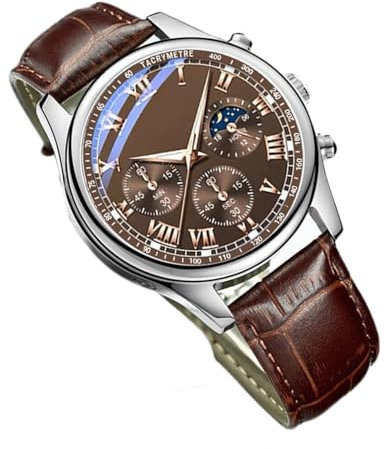 Honhoha Orologio Classico da Uomo | Cinturino in Pelle | Orologio da Polso Sportivo e Casual