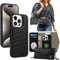 VIPERFLY Phone Lanyard Crossbody Case For iPhone 15 Pro Max Phone Case, Leather Flip Case MagSafe Compatible, RFID Block, Phone Strap Crossbody, Magnetic Wallet Phone Case Card Holder,Women Bag Gift