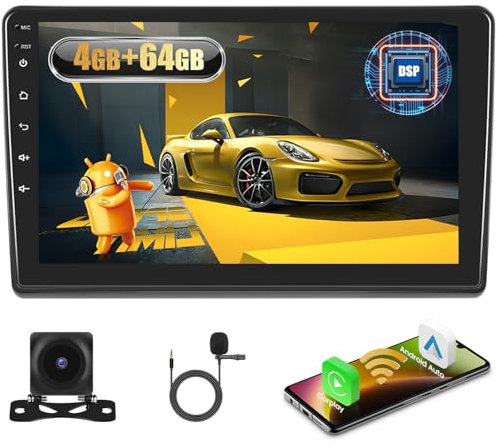 Fuluku 4+64G Android Autoradio für FIAT Ducato 3/Peugeot Boxer 2/Citroen Jumper 2 2011-2022 mit Wireless Carpaly&Android Auto, 9'' Touch Screen Radio mit Bluetooth 5.0/GPS/Rückfahrkamera/FM/WiFi/SWC