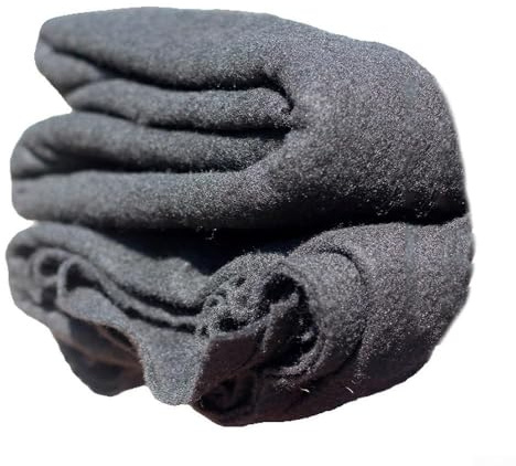 ZWEquipint Schwarze Gartenteich-Unterlage, Vlies-Schutzfolie, für Fische, Koiteiche, Landschaftsbau (2 x 2 m)