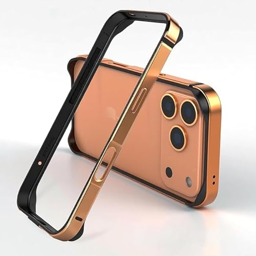 Aluminium Bumper Hülle für iPhone 17Pro Max, Metallrahmen Cosmic Orange