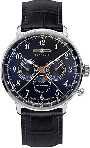 Zeppelin Herrenuhr LZ129 Hindenburg Mondphase 7036-3
