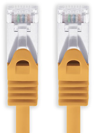 5m - orange - 1 Stück Cat7 Netzwerkkabel SFTP Patchkabel Lankabel Rohkabel 10GB/s - 500 Mhz konfektioniert mit 2 RJ45 Stecker Cat 6a