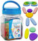 Rainbow Pebbles - Junior - Transparent - Mini Jar - Ages 18m+ - The Original Sorting and Stacking Stones - First Counting and Sorting Toy
