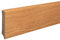 Sockelleiste aus Holz | EICHE | Massivholz-Fußleisten für Laminat Vinyl Parkett (Leipzig (abgeschrägt), 100mm Eiche natur lackiert)