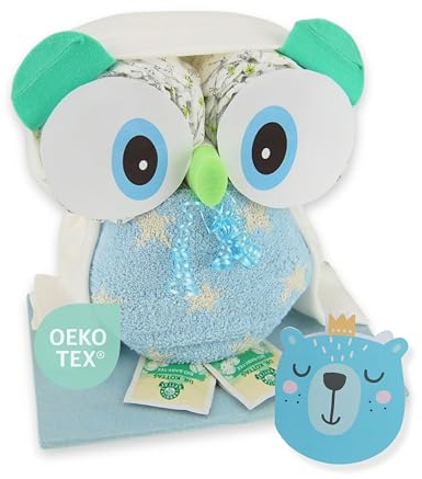 Windeltorte.com - Windeltorte für Jungen | Blaue Windeleule - Inkl. 28 LILLYDOO Windeln | Geschenk zur Geburt | Taufgeschenk | Geschenk zur Babyparty - Premium Windeltorte