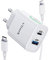 Ulinek 20W iPhone Schnellladegerät 2-Port USB C & A, Ladegerät Adapter USB C Stecker Ladestecker Charger für iPhone 16/15/14/13/12/11/10/SE 2020/X/XR/XS/8 (Weiß)