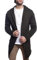 Carisma Herren Strickjacke Lang Mit Kapuze • Jacke Mit Seitentaschen Lange Kapuzenjacke Angenehme Übergangsjacke Für Männer 7601 Khaki, XL