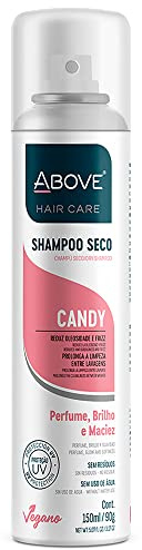 ABOVE Trocken-Shampoo, Süßigkeiten, 90 ml – Volumen-Shampoo – absorbiert überschüssiges Öl – mit roten Früchten und Marshmallow-Noten – frei von Parabenen und Benzol