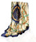 GLORIS Seidenschal Damen 90x90cm Blau Elegante Seidentuch Haare Seidentuch Damen Halstuch Damen Elegant Satintuch Halstuch Seide Bandana Tuch Kopftücher Damen Ansatz Scarf