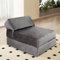 Panana Adult Sofa Futon Z Bed,Jumbo Cord Soft Velvet Premium Material Single Fold Out Mattress Sleepover Chair Living Room Bedroom Toddler Furniture,Grey