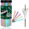 UBUNG Rainbow Cones | 200 King Size Konisch vorgedrehte Hülsen ​(5 Farben) Einschließlich 1 Trichterlader und 1 Putter für Verpackunge